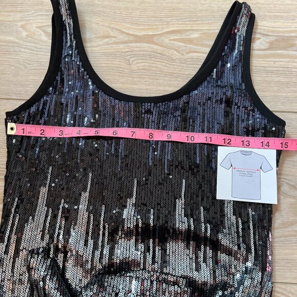 🖤 Willow & Clay Black Sequin Bodycon Midi Dress - Evening Glam! M 🖤 - Picture 9 of 9